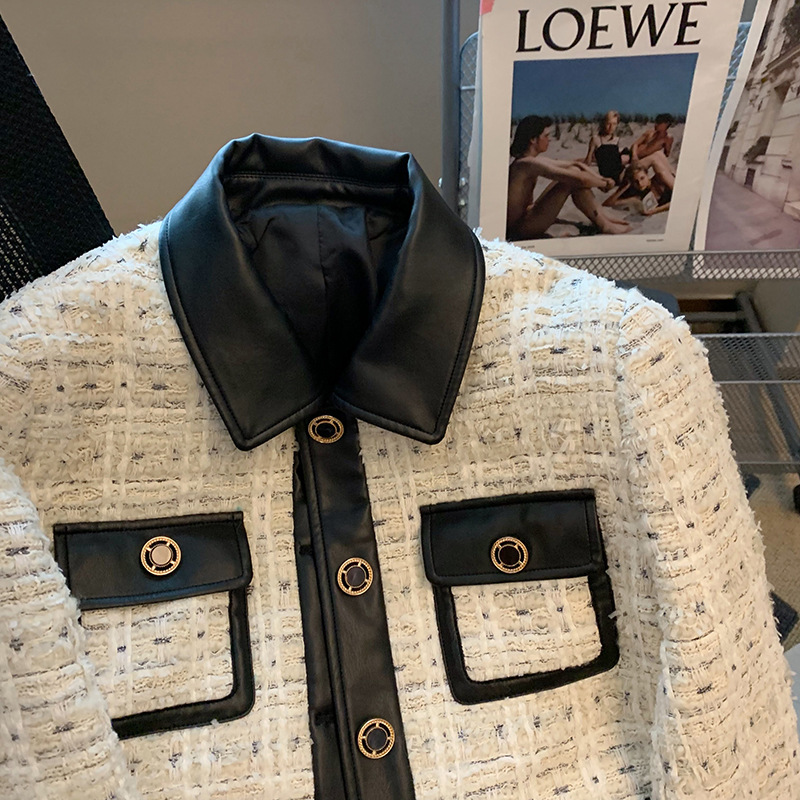 Kontrastowe szwy Tweedowe pach – Wool Coat Peacoat recenzja i cena