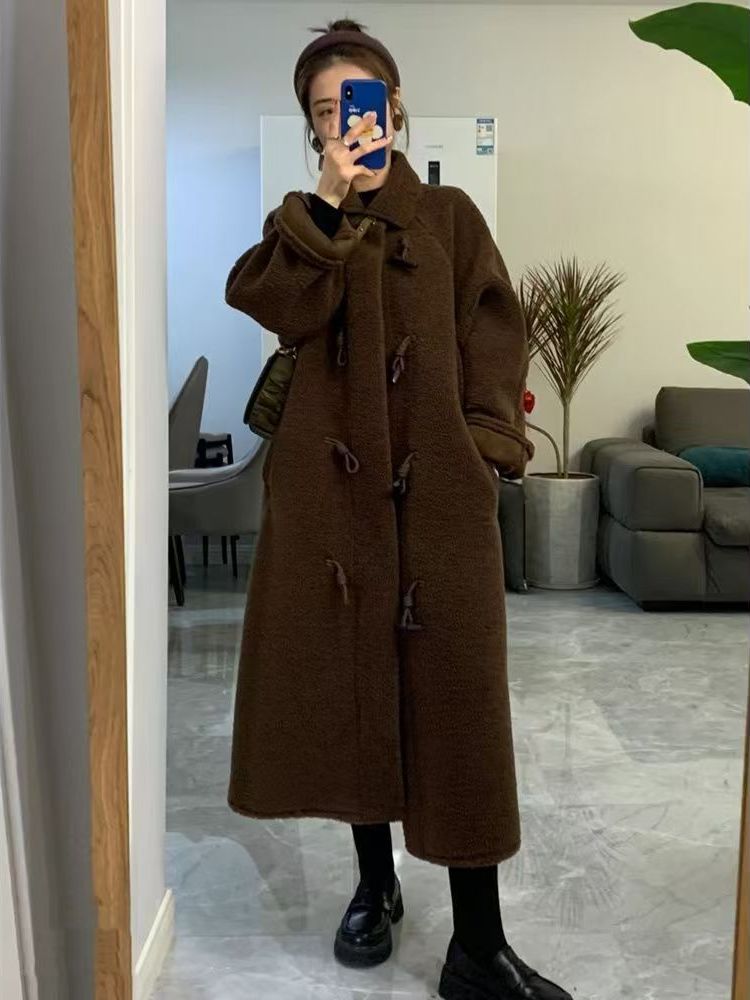Długi, gruby, zimowy płaszcz z – Wool Coat Peacoat recenzja i cena