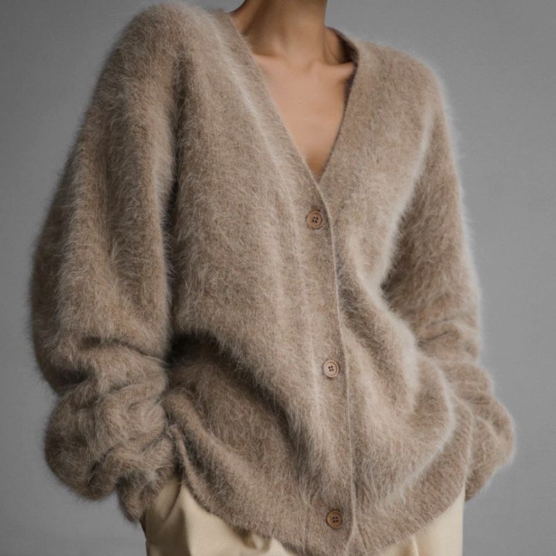 Damski, puszysty sweter z deko – Wool Coat Peacoat recenzja i cena