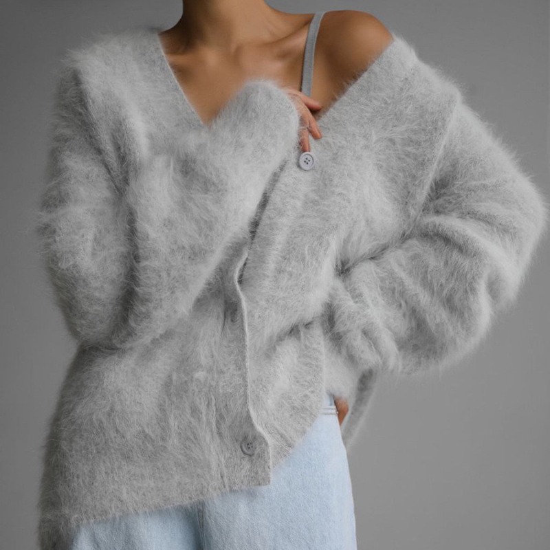 Damski, puszysty sweter z deko – Wool Coat Peacoat recenzja i cena