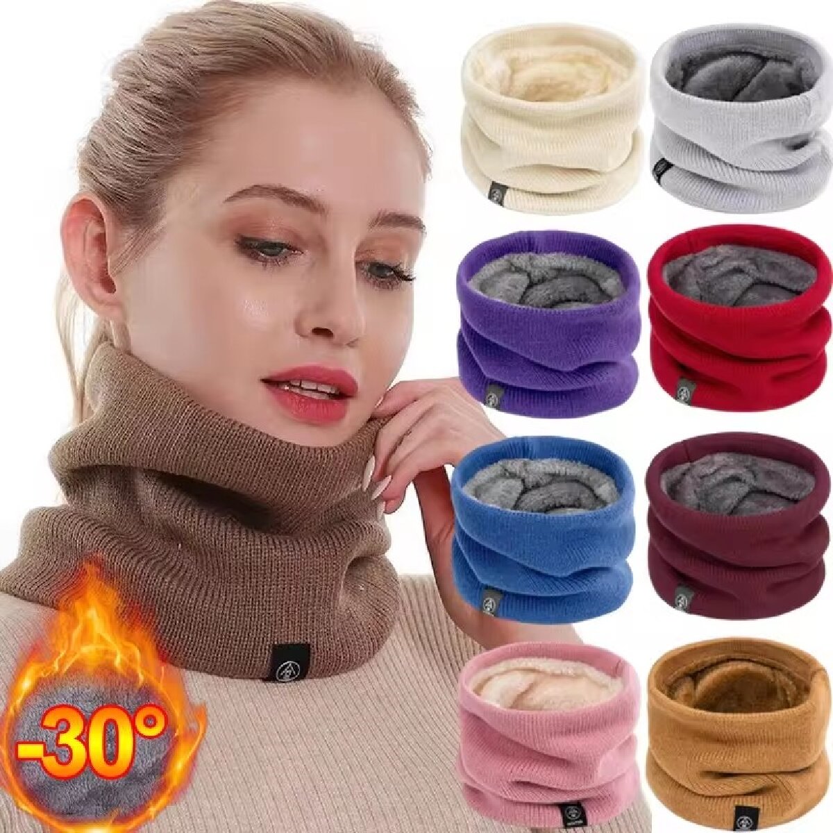 Solidny zimowy pluszowy tłumik – Neck Gaiter Fleece recenzja i cena