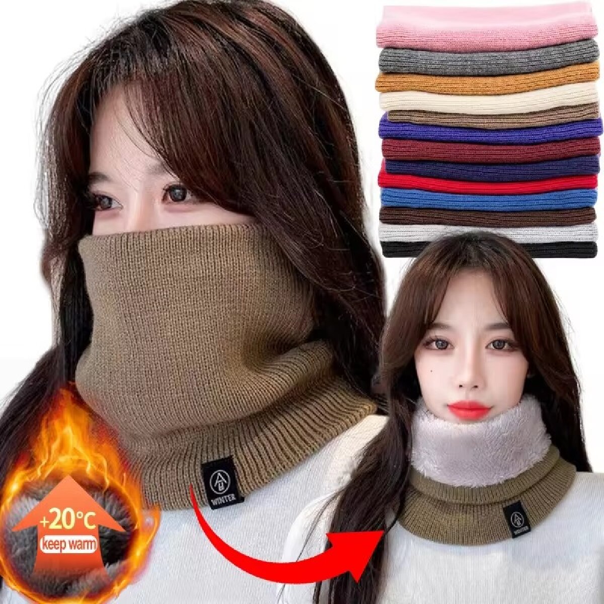 Solidny zimowy pluszowy tłumik – Neck Gaiter Fleece recenzja i cena