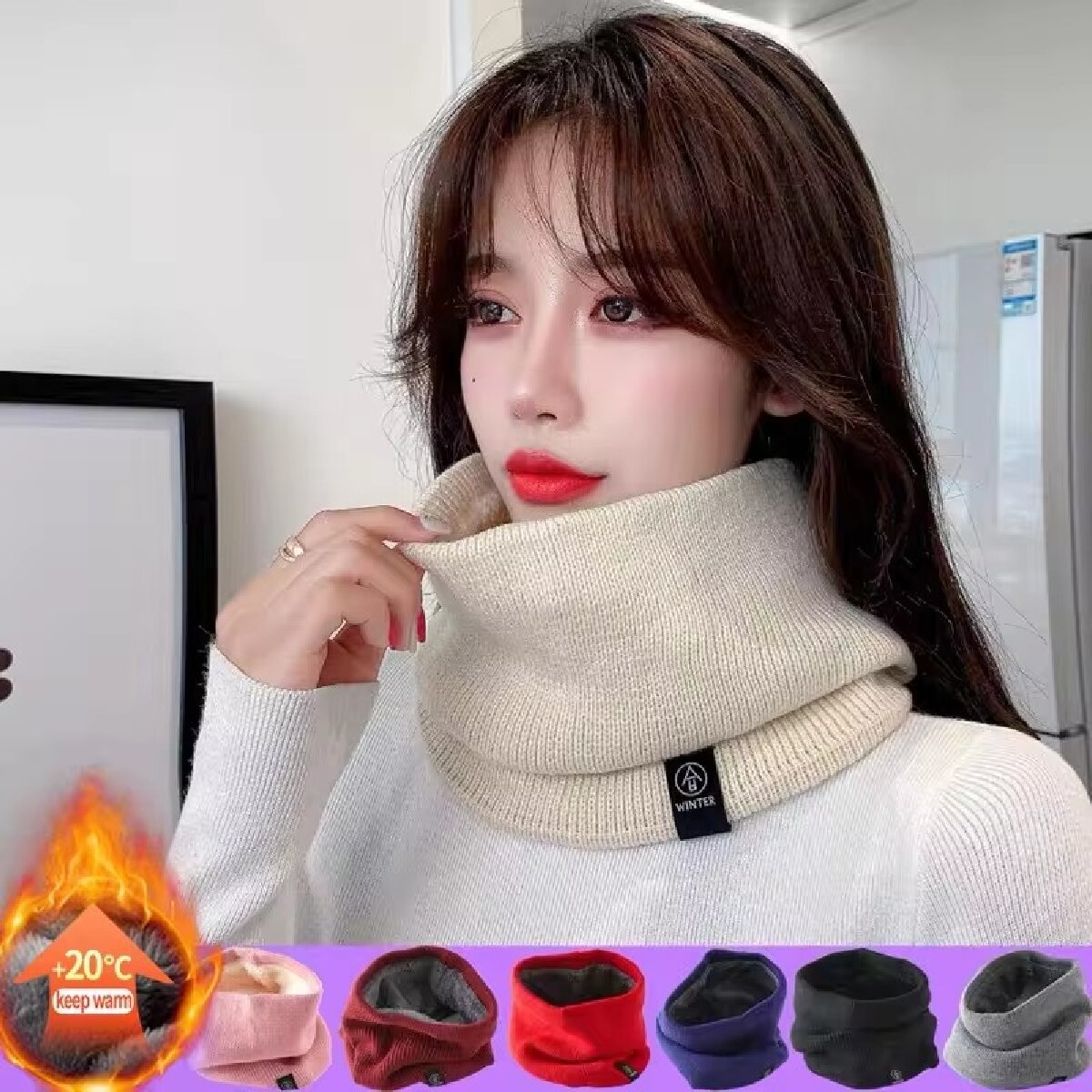 Solidny zimowy pluszowy tłumik – Neck Gaiter Fleece recenzja i cena